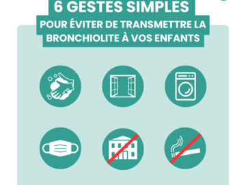 6 gestes simples pour prévenir les risques de bronchiolite 